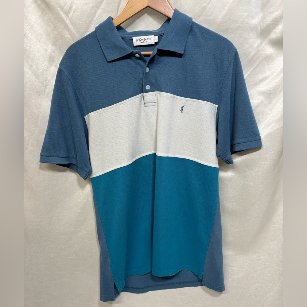 Yves Saint Laurent Men’s Striped Polo